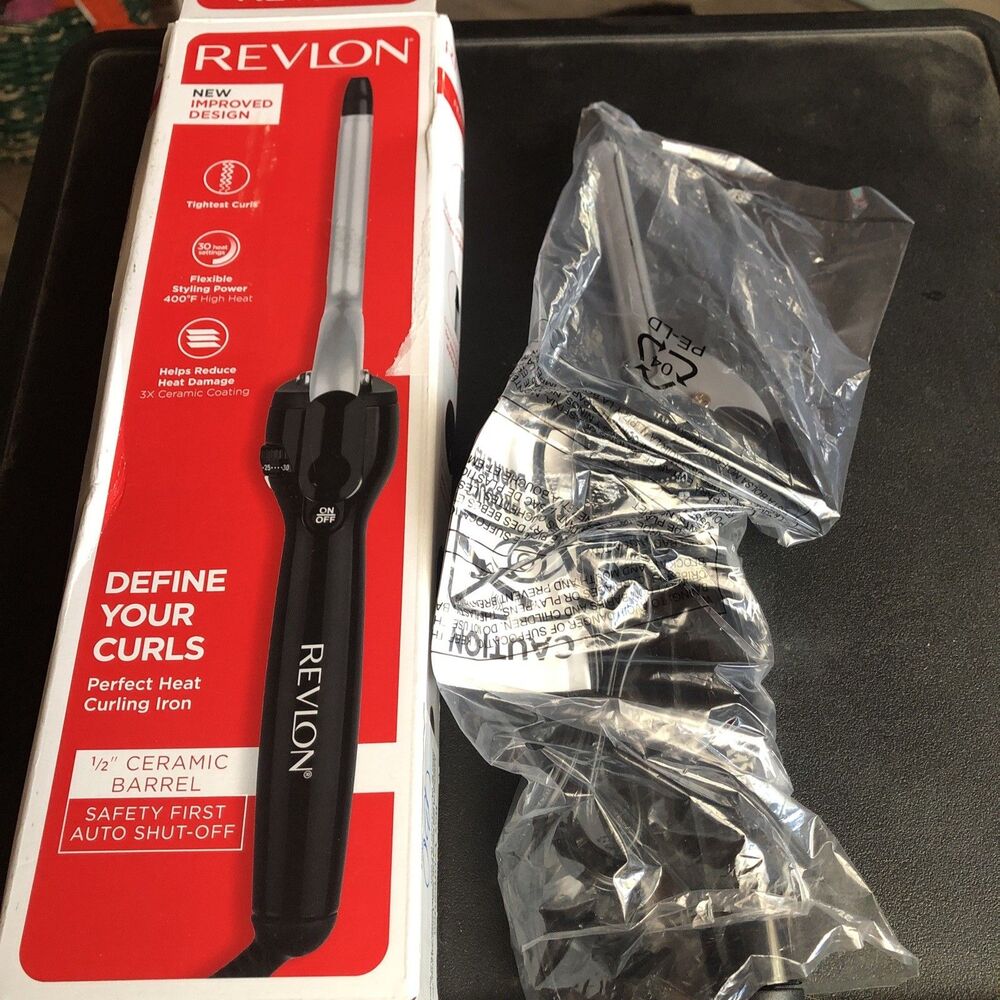 Revlon Perfect Heat Curling Iron 1/2" Ceramic Barrel